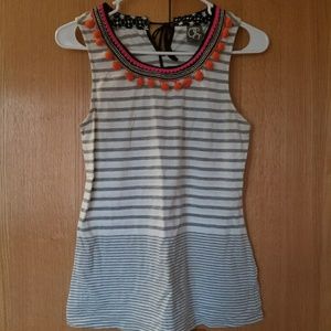 Anthropologie Pompom Summer Tank Top